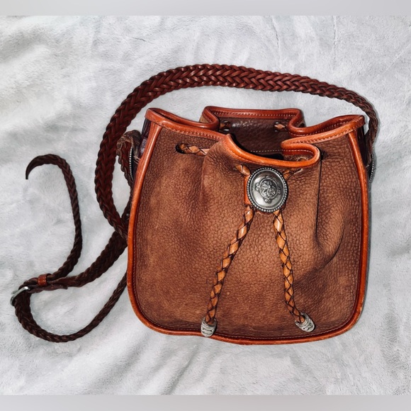 Brighton Handbags - BRIGHTON Vintage Leather Bucket Bag